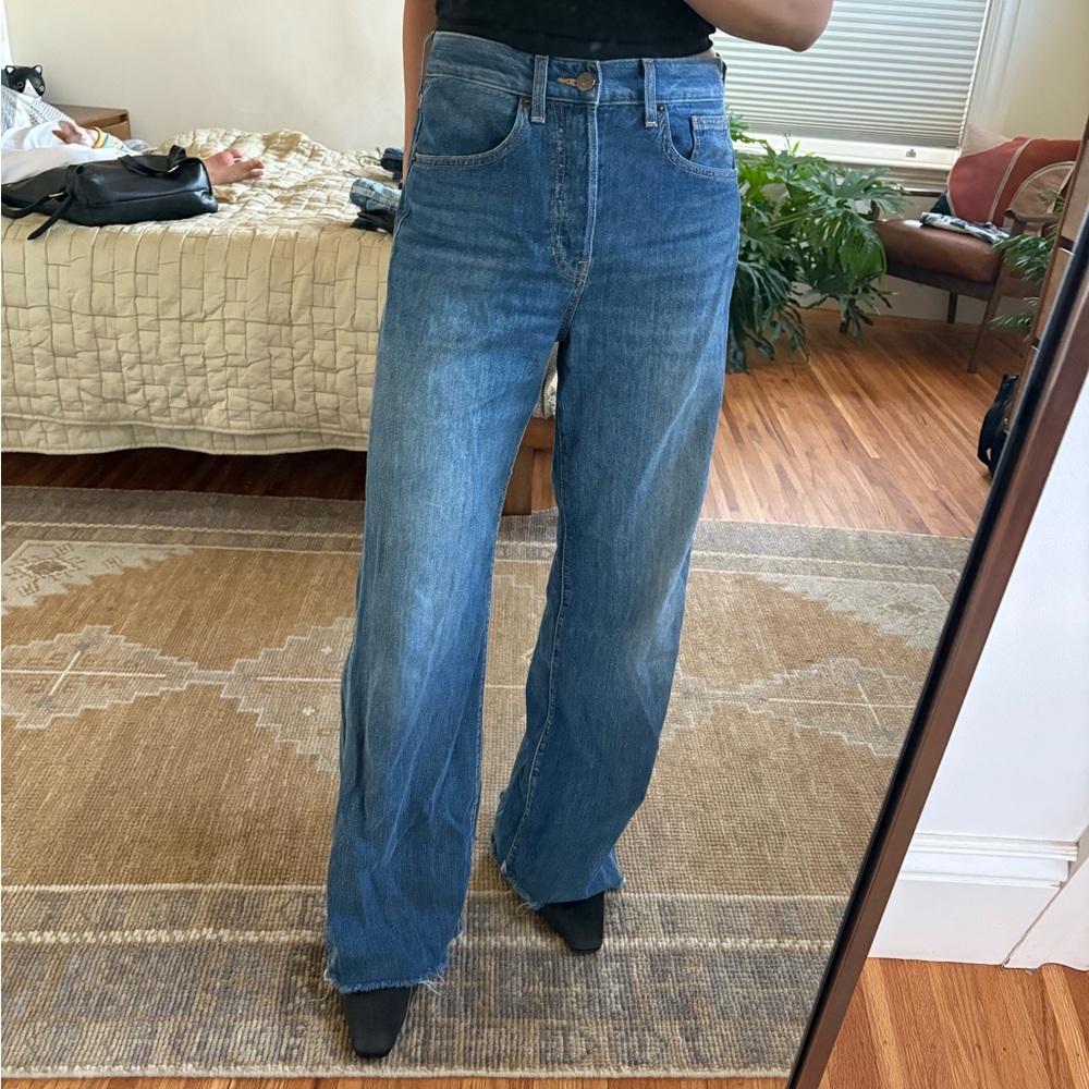 Veronica Beard Blue Flare Jeans
